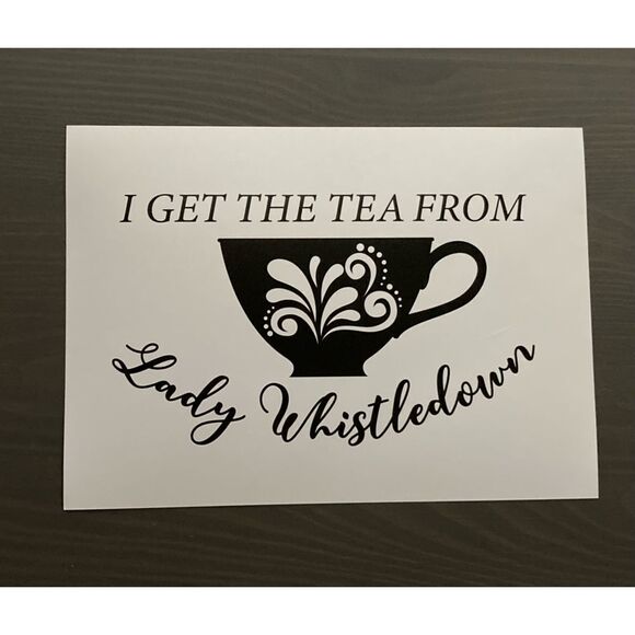 Bridgerton Lady Whistledown Print - Picture 2 of 2